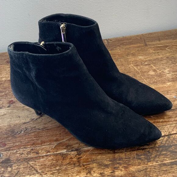 Sam Edelman Suede KItten Heel Booties‎ size 8 - Picture 1 of 6